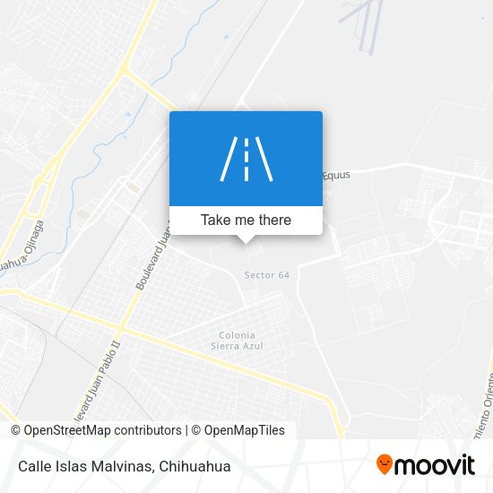 Calle Islas Malvinas map