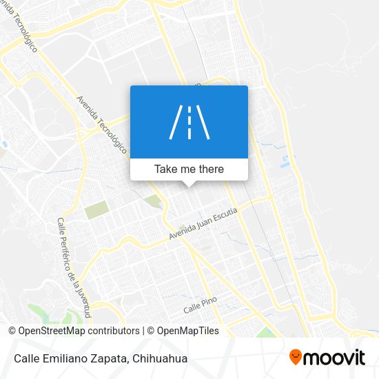 Mapa de Calle Emiliano Zapata