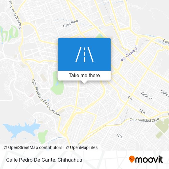 Mapa de Calle Pedro De Gante