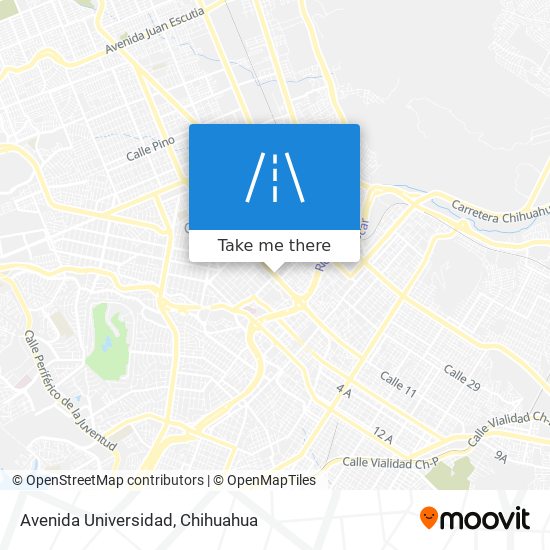Avenida Universidad map
