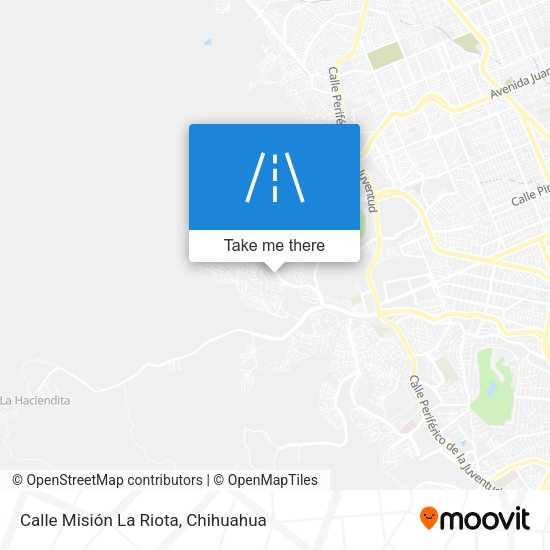 Calle Misión La Riota map