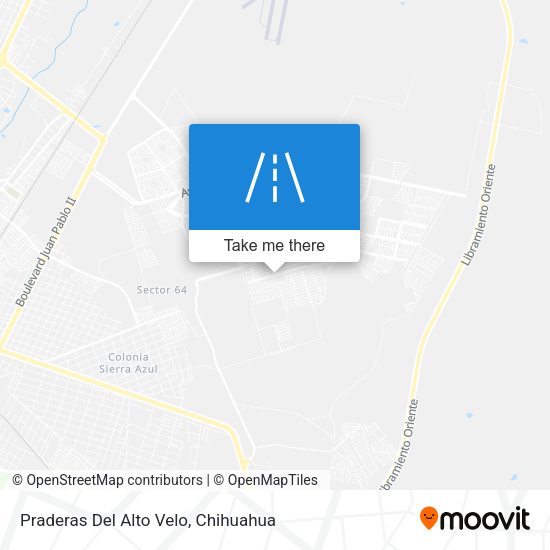 Praderas Del Alto Velo map