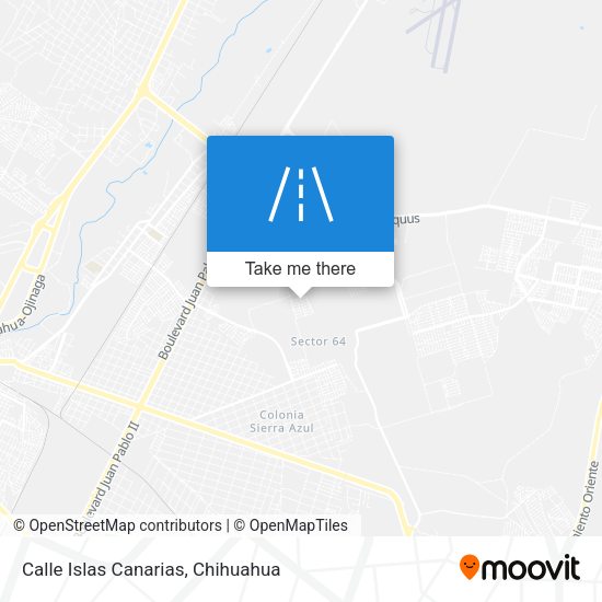 Calle Islas Canarias map