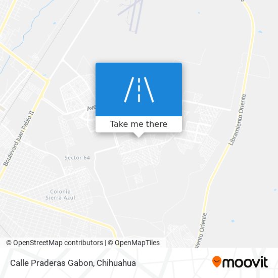 Calle Praderas Gabon map