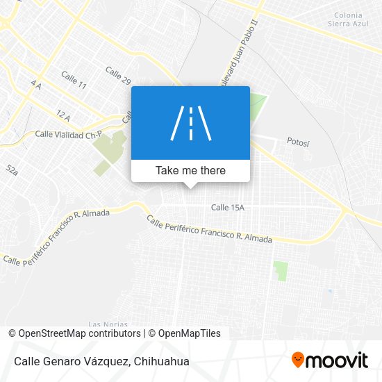 Calle Genaro Vázquez map
