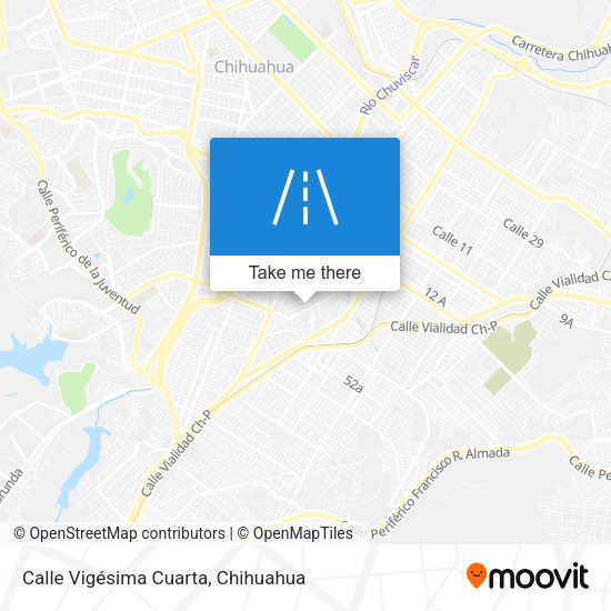 Mapa de Calle Vigésima Cuarta