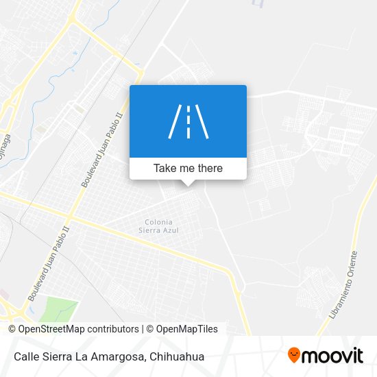 Calle Sierra La Amargosa map