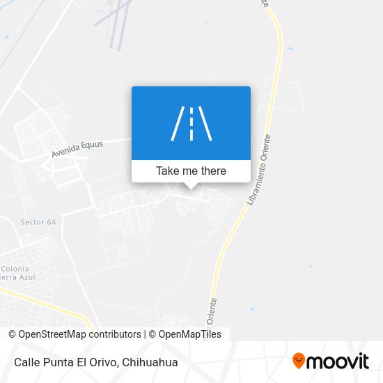 Calle Punta El Orivo map