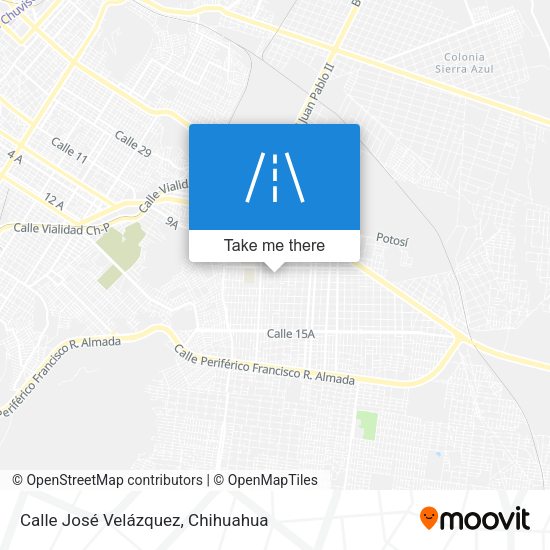 Mapa de Calle José Velázquez