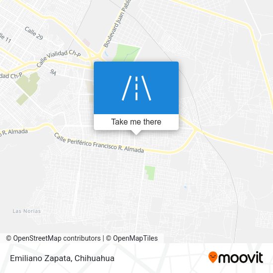 Mapa de Emiliano Zapata