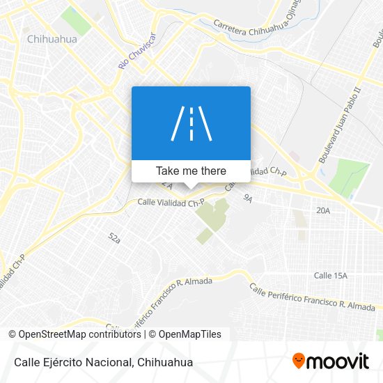 Mapa de Calle Ejército Nacional