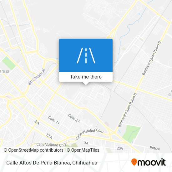 Mapa de Calle Altos De Peña Blanca