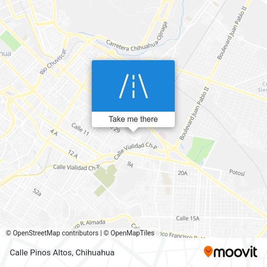 Mapa de Calle Pinos Altos