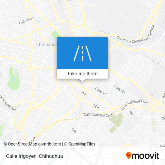 Mapa de Calle Irigoyen