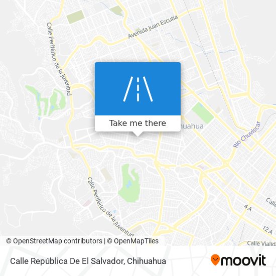 Mapa de Calle República De El Salvador