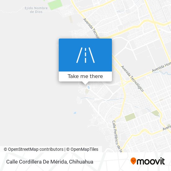 Calle Cordillera De Mérida map