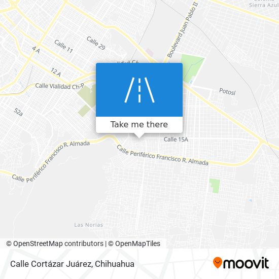 Calle Cortázar Juárez map