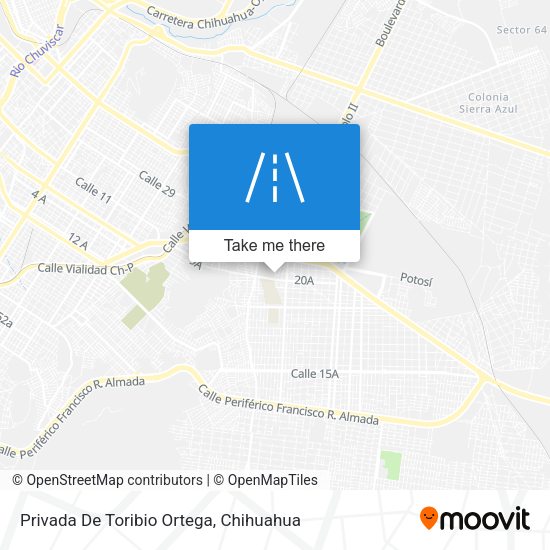 Privada De Toribio Ortega map
