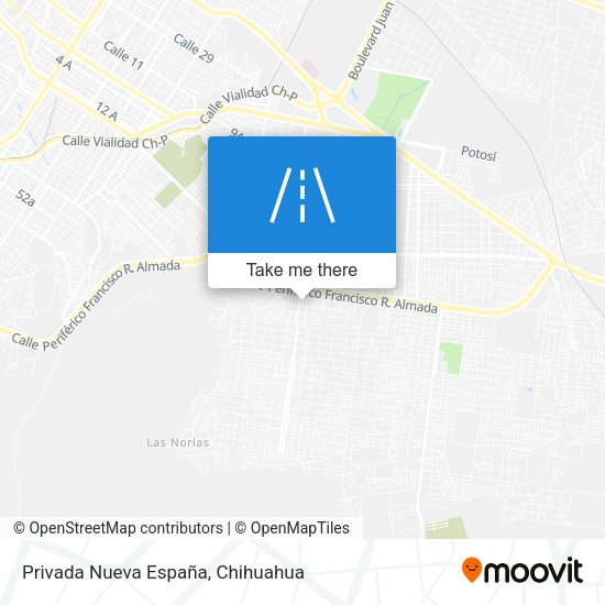 Privada Nueva España map
