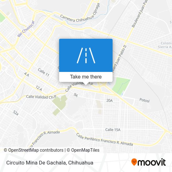 Mapa de Circuito Mina De Gachala