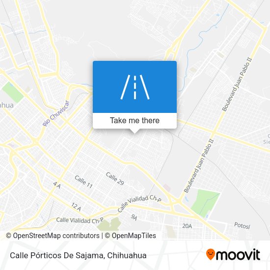 Calle Pórticos De Sajama map