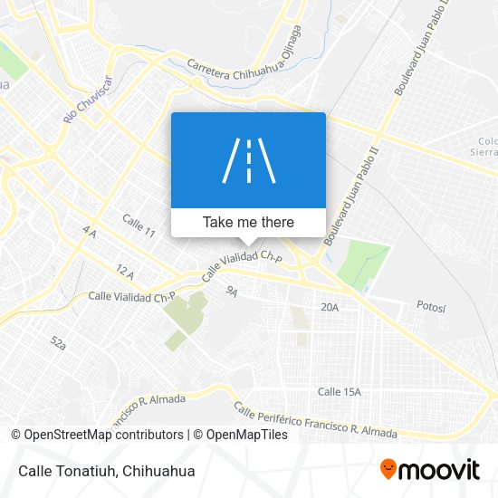 Mapa de Calle Tonatiuh