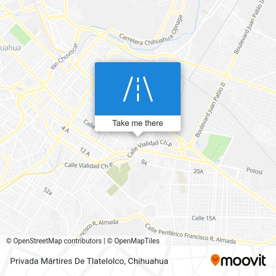 Privada Mártires De Tlatelolco map