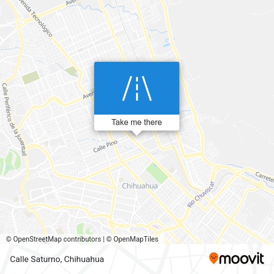 Mapa de Calle Saturno