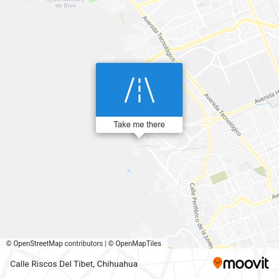 Calle Riscos Del Tibet map