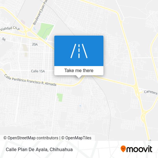 Calle Plan De Ayala map