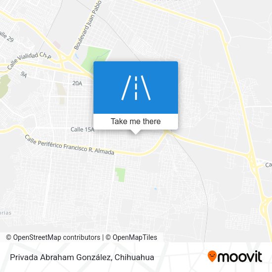Privada Abraham González map