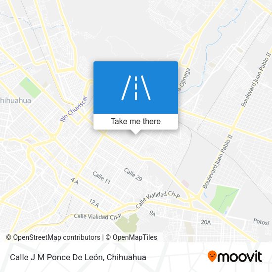 Calle J M Ponce De León map
