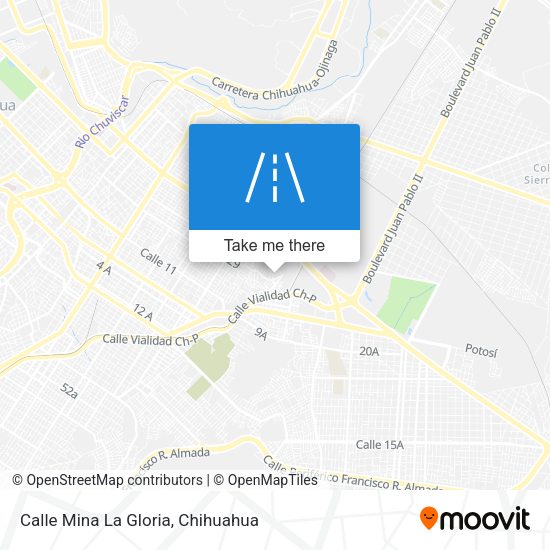 Calle Mina La Gloria map