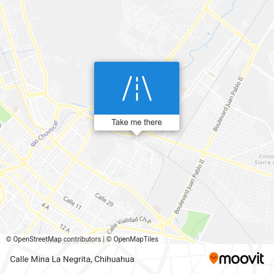 Calle Mina La Negrita map