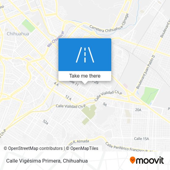 Mapa de Calle Vigésima Primera