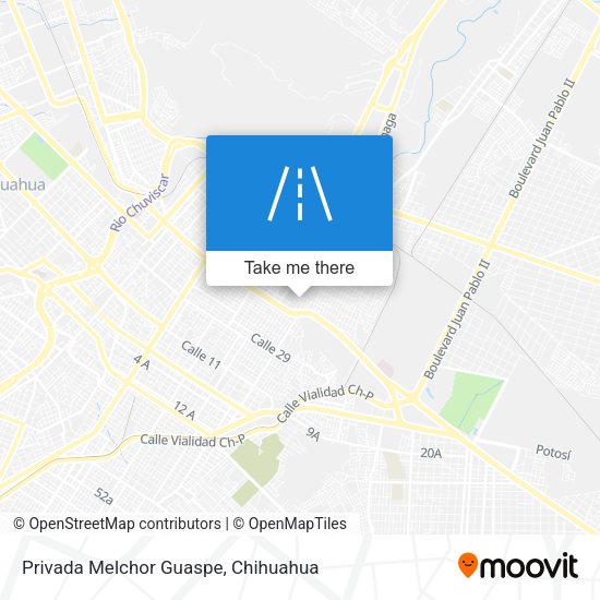 Mapa de Privada Melchor Guaspe