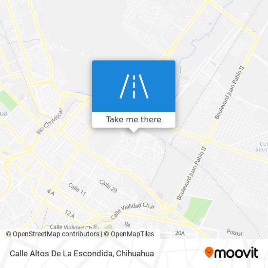 Calle Altos De La Escondida map