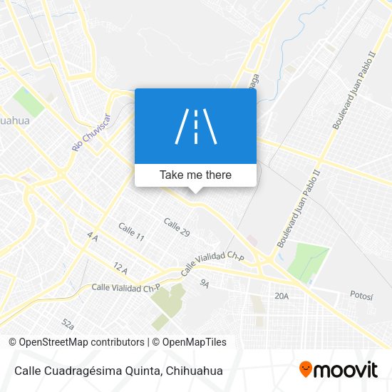 Mapa de Calle Cuadragésima Quinta