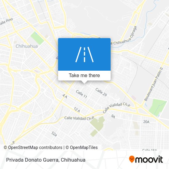 Mapa de Privada Donato Guerra