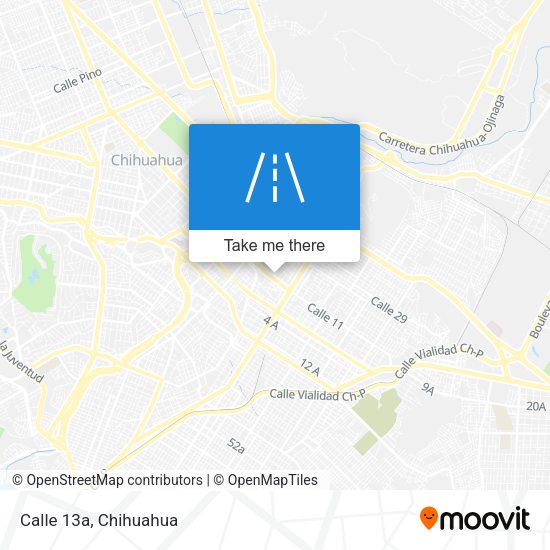 Mapa de Calle 13a