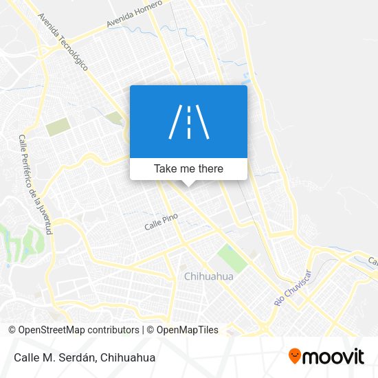 Calle M. Serdán map