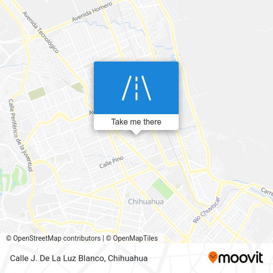 Mapa de Calle J. De La Luz Blanco