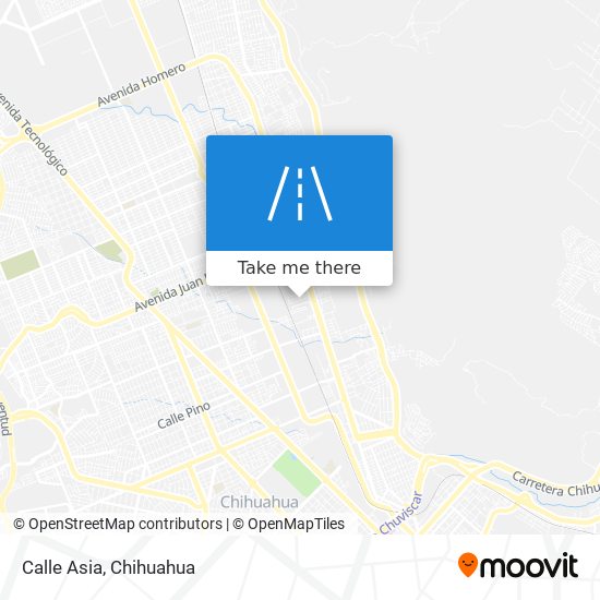 Calle Asia map