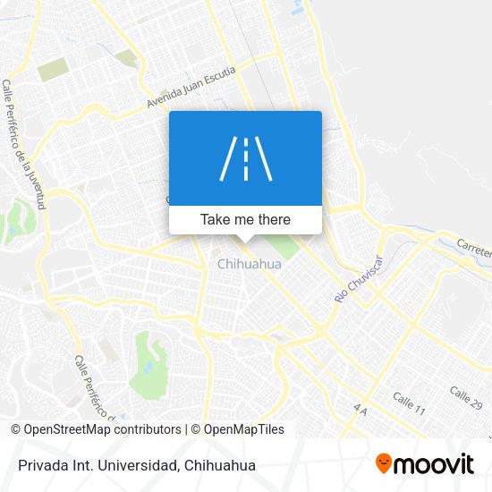 Privada Int. Universidad map