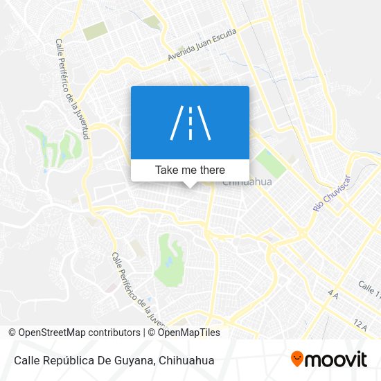 Mapa de Calle República De Guyana