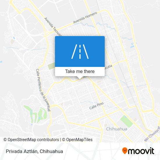 Privada Aztlán map