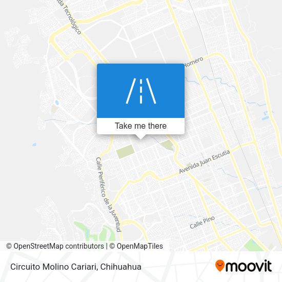 Circuito Molino Cariari map