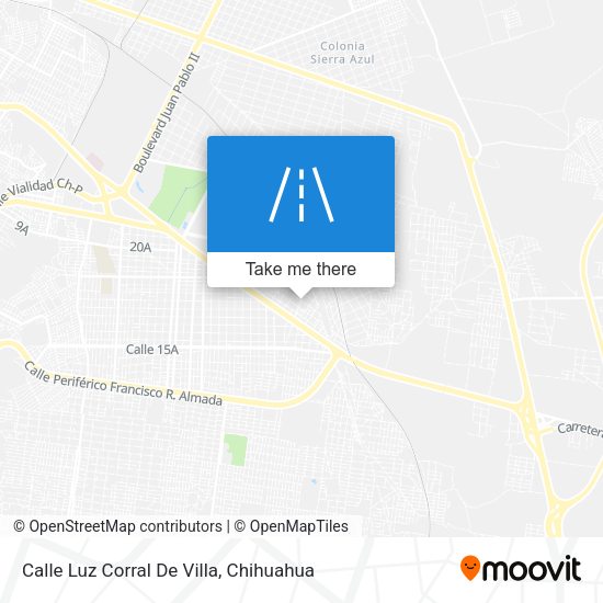 Mapa de Calle Luz Corral De Villa