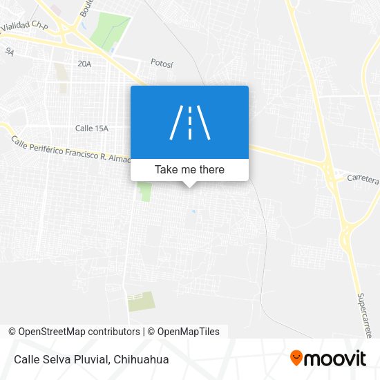 Calle Selva Pluvial map