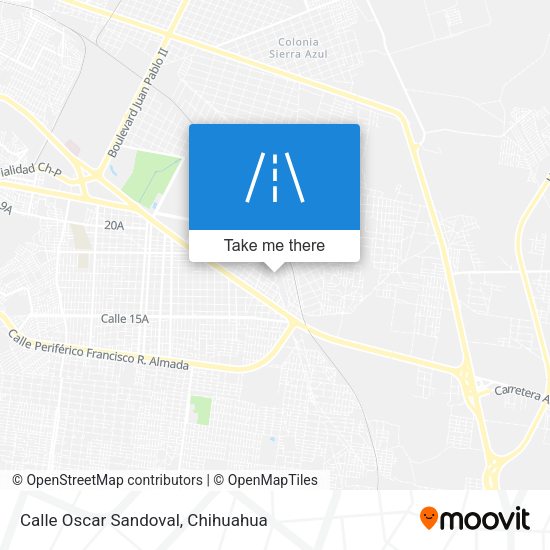 Calle Oscar Sandoval map